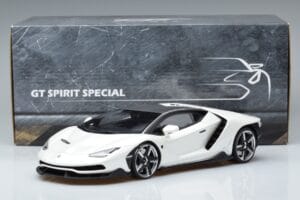 Lamborghini Centenario Pērļbalts GT Spirit 1:18 GTS18503W Sveķi — attēls 6 no 6