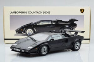 Lamborghini Countach LP5000S Melns AUTOart 1:18 74533 Metāls — attēls 10 no 10