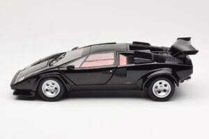 Lamborghini Countach LP 5000 Quattrovalvole Melns Kyosho 1:18 08320BK Metāls — attēls 4 no 8