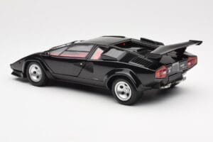 Lamborghini Countach LP 5000 Quattrovalvole Melns Kyosho 1:18 08320BK Metāls — attēls 7 no 8