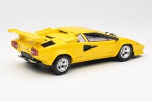 Lamborghini Countach LP 5000 Quattrovalvole Dzeltens Kyosho 1:18 08320Y Metāls — attēls 3 no 8