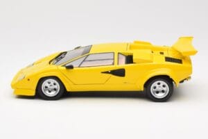 Lamborghini Countach LP 5000 Quattrovalvole Dzeltens Kyosho 1:18 08320Y Metāls — attēls 4 no 8