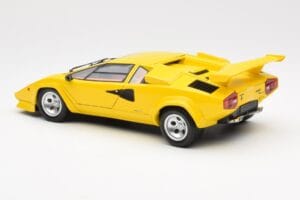 Lamborghini Countach LP 5000 Quattrovalvole Dzeltens Kyosho 1:18 08320Y Metāls — attēls 7 no 8