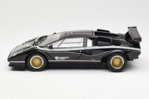 Lamborghini Countach LP 500R Melns Kyosho 1:18 08320C Metāls — attēls 4 no 8