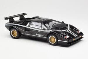 Lamborghini Countach LP 500R Melns Kyosho 1:18 08320C Metāls — attēls 6 no 8