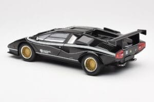 Lamborghini Countach LP 500R Melns Kyosho 1:18 08320C Metāls — attēls 7 no 8