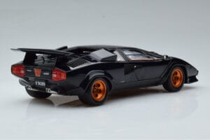 Lamborghini Countach LP500S Walter Wolf Tumšzils Kyosho 1:18 08320D Metāls — attēls 3 no 11