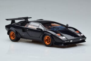 Lamborghini Countach LP500S Walter Wolf Tumšzils Kyosho 1:18 08320D Metāls — attēls 6 no 11