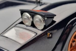 Lamborghini Countach LP500S Walter Wolf Tumšzils Kyosho 1:18 08320D Metāls — attēls 10 no 11