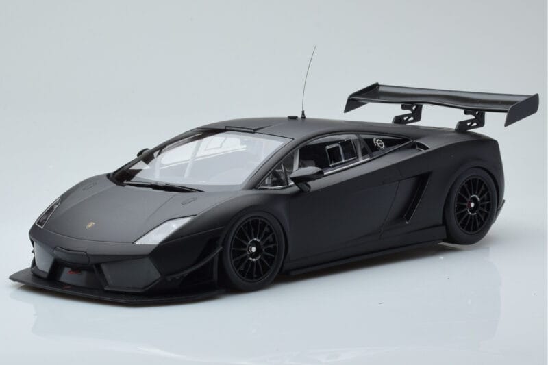 Lamborghini Gallardo LP600+ GT3 Matēts Melns Minichamps 1:18