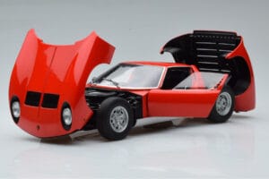 Lamborghini Miura SV Sarkans AUTOart 1:18 74543 Metāls — attēls 2 no 8