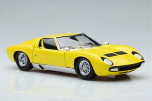 Lamborghini Miura SV Dzeltens Kyosho 1:18 08317Y Metāls — attēls 6 no 11