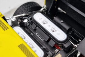 Lamborghini Miura SV Dzeltens Kyosho 1:18 08317Y Metāls — attēls 9 no 11