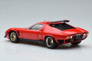 Lamborghini Miura SVR Sarkans Kyosho 1:18 08319RBK Metāls — attēls 7 no 9