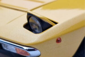 Lamborghini Urraco Dzeltens Kyosho 1:18 08446GY Metāls — attēls 8 no 10