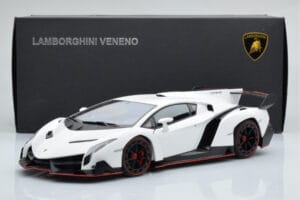 Lamborghini Veneno Balts AUTOart 1:18 74507 Metāls — attēls 8 no 8
