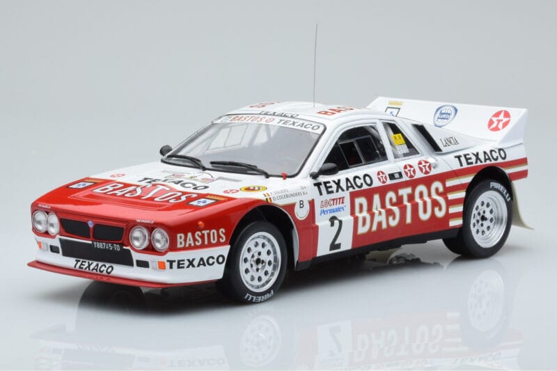 Lancia 037 Bastos #2 P. Snijers / D. Colebunders Rally Ypres 1985 IXO 1:18