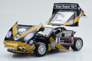 Lancia 037 ESSO #3 F. Tabaton Rally Targa Florio 1985 Kyosho 1:18 08306H Metāls — attēls 2 no 8