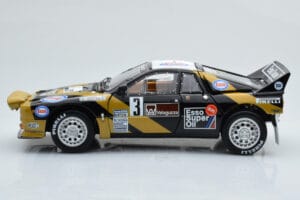 Lancia 037 ESSO #3 F. Tabaton Rally Targa Florio 1985 Kyosho 1:18 08306H Metāls — attēls 5 no 8