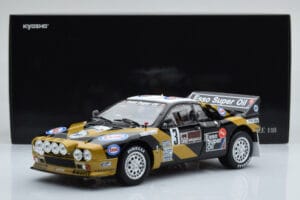 Lancia 037 ESSO #3 F. Tabaton Rally Targa Florio 1985 Kyosho 1:18 08306H Metāls — attēls 8 no 8