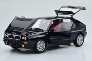 Lancia Delta HF Integrale Club Italia Zils Kyosho 1:18 08343SC Metāls — attēls 2 no 8