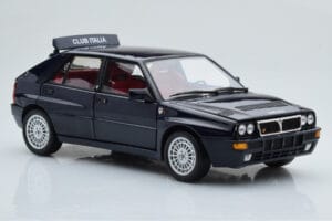 Lancia Delta HF Integrale Club Italia Zils Kyosho 1:18 08343SC Metāls — attēls 6 no 8