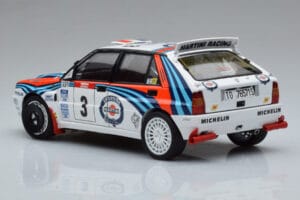 Lancia Delta HF Integrale Evoluzione #3 D. Auriol / B. Occelli Tour de Corse 1992 Kyosho 1:18 08348H Metāls — attēls 6 no 9