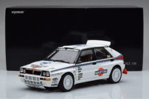 Lancia Delta HF Integrale Evoluzione Test Car Kyosho 1:18 08348G Metāls — attēls 9 no 9