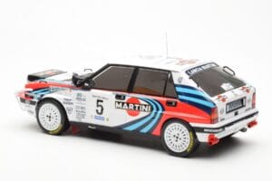 Lancia Delta Integrale 16V #5 J. Kankkunen / J. Piironen Rally Safari 1990 IXO 1:18 18RMC139C Metāls — attēls 5 no 6