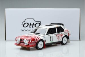 Lancia Delta S4 Group B #3 M. Alen / I. Kivimäki Olympus Rally 1986 Otto 1:18 OT976 Metāls — attēls 6 no 6
