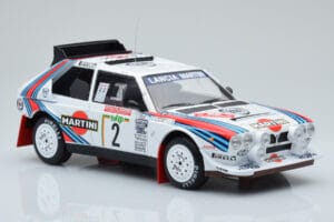 Lancia Delta S4 #2 M. Alen / I. Kivimaki Rally San Remo 1986 IXO 1:18 18RMC130A Metāls — attēls 4 no 6