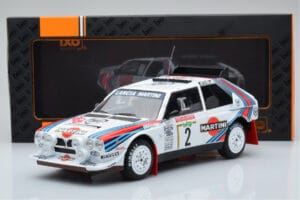 Lancia Delta S4 #2 M. Alen / I. Kivimaki Rally San Remo 1986 IXO 1:18 18RMC130A Metāls — attēls 6 no 6