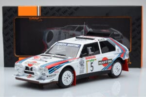 Lancia Delta S4 #5 M. Biasion / T. Siviero Rally San Remo 1986 IXO 1:18 18RMC130B Metāls — attēls 6 no 6