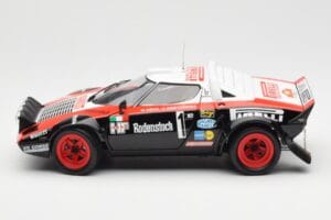 Lancia Stratos HF #1 Hunsruck Rally 1978 Kyosho 1:18 08130D Metāls — attēls 4 no 8