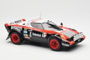 Lancia Stratos HF #1 Hunsruck Rally 1978 Kyosho 1:18 08130D Metāls — attēls 6 no 8