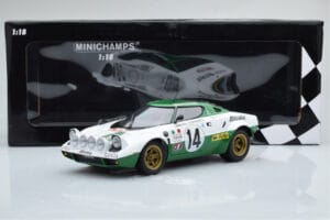Lancia Stratos Alitalia #14 S. Munari / M. Mannucci Winners Rally Monte Carlo 1975 Minichamps 1:18 155751714 Metāls — attēls 6 no 6