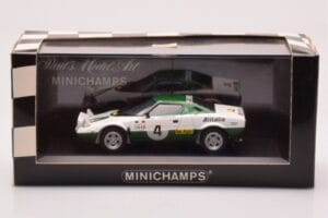 Lancia Stratos Alitalia #4 B. Waldegaard / H. Thorzelius Winner Rally Sweden 1975 Minichamps 1:43 430751204 Metāls — attēls 4 no 4