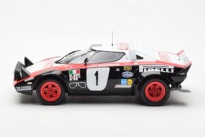 Lancia Stratos HF #1 Lancia Pirelli W. Rohrl / C. Geistdorfer Winners Dynabit Saarland Rallye 1978 Minichamps 1:18 155781701  — attēls 3 no 6