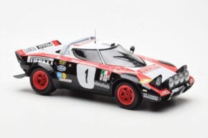 Lancia Stratos HF #1 Lancia Pirelli W. Rohrl / C. Geistdorfer Winners Dynabit Saarland Rallye 1978 Minichamps 1:18 155781701  — attēls 4 no 6