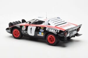 Lancia Stratos HF #1 Lancia Pirelli W. Rohrl / C. Geistdorfer Winners Dynabit Saarland Rallye 1978 Minichamps 1:18 155781701  — attēls 5 no 6
