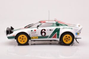 Lancia Stratos HF #6 B. Waldegård / H. Thorszelius Rally Monte Carlo 1976 IXO 1:18 18RMC162B Metāls — attēls 3 no 6