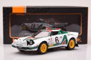 Lancia Stratos HF #6 B. Waldegård / H. Thorszelius Rally Monte Carlo 1976 IXO 1:18 18RMC162B Metāls — attēls 6 no 6