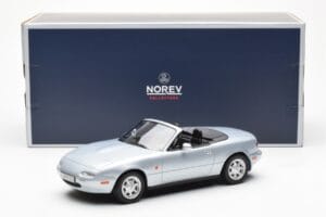 Mazda MX-5 NA Sudraba Norev 1:18 188023 Metāls — attēls 7 no 7