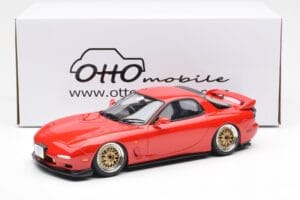 Mazda RX-7 FD Khyzyl Saleem Sarkans Otto 1:18 OT1062 Sveķi — attēls 6 no 6