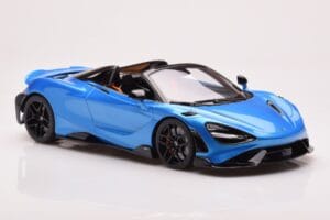 McLaren 765LT Spider Zils GT Spirit 1:18 GT886 Sveķi — attēls 4 no 6