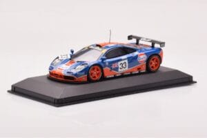 McLaren F1 GTR #33 Gulf Racing R. Bellm / M. Weaver / J-J. Lehto 24 Hours of Le Mans 1996 Minichamps 1:43 530164333 Metāls — attēls 2 no 4