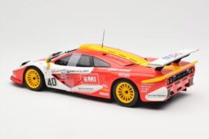 McLaren F1 GTR #40 J. O'Rourke / M. Sugden / P. Auberlein EMI 24 Hours of Le Mans 1996 UT Models 1:18 39820 Metāls — attēls 5 no 6