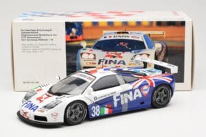 McLaren F1 GTR #38 M. Duez / M. Soper / E. Lafitte Team Bigazzi 24 Hours of Le Mans 1996 UT Models 1:18 80439421484 Metāls — attēls 6 no 6