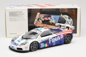 McLaren F1 GTR #39 N. Piquet / J. Cecotto / D. Sullivan Team Bigazzi 24 Hours of Le Mans 1996 UT Models 1:18 80439421485 Metā — attēls 6 no 6