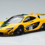 McLaren P1 GTR Dzeltens Ar Zaļām Svītrām AUTOart 1:18